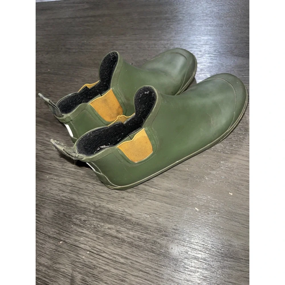 Tretorn Women 39 Green Rain Boots Rubber Chelsea Ankle Waterproof Eva Classic
